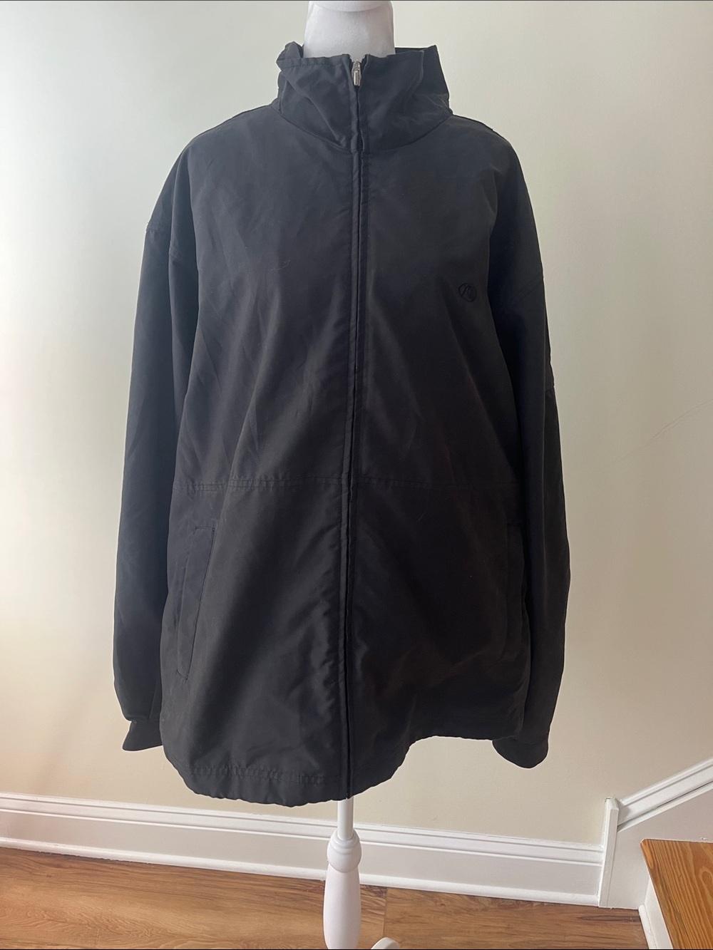 Quiksilver Men's Black Full-Zip Windbreaker Jacket